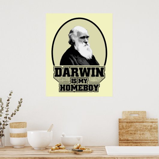 Darwin is mijn homeboy poster (Keuken)