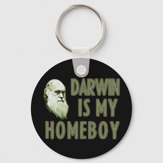 Darwin is mijn Homeboy Sleutelhanger (Voorkant)