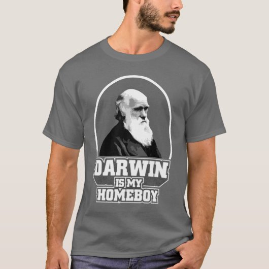Darwin is mijn homeboy t-shirt (Voorkant)