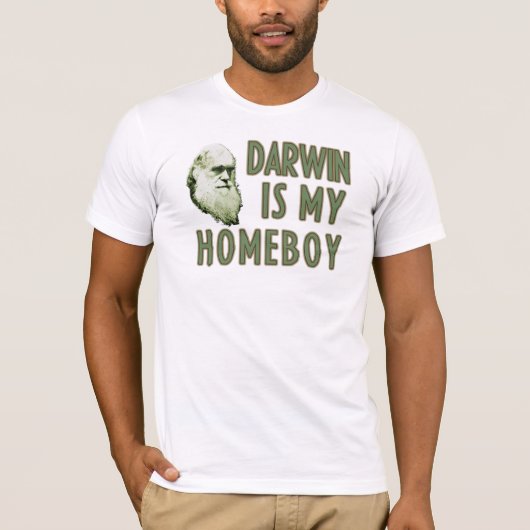 Darwin is mijn Homeboy T-shirt (Voorkant)