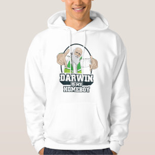 Darwin is mijn homeboy (volledige kleur) hoodie