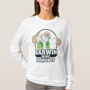 Darwin is mijn homeboy (volledige kleur) t-shirt