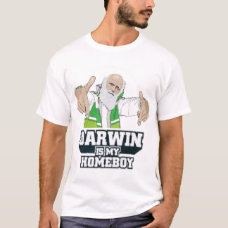 Darwin is mijn homeboy (volledige kleur) t-shirt