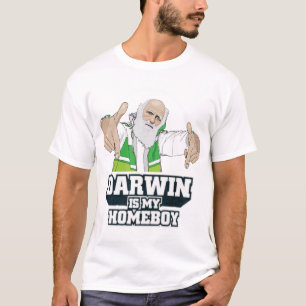Darwin is mijn homeboy (volledige kleur) t-shirt