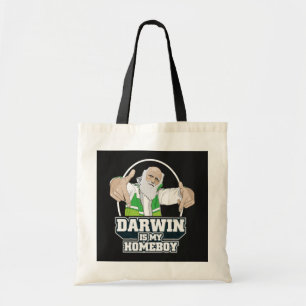 Darwin is mijn homeboy (volledige kleur) tote bag
