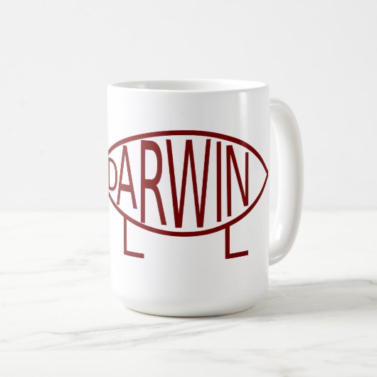 Darwin Lettering Mok (Voorkant rechts)