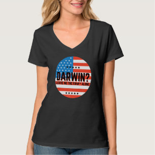 Darwin liet me de F alleen laten gaan Darwin Grapp T-shirt
