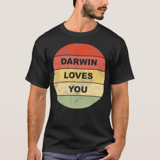 Darwin Loves You Atheist Pro Science Non Religious T-shirt