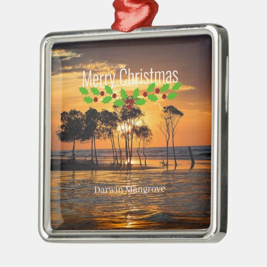 Darwin mangrove, Prettig kerstfeest Metalen Ornament (Links)