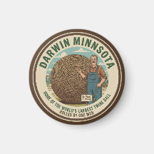 Darwin, Minnesota Twine Bal Magneet