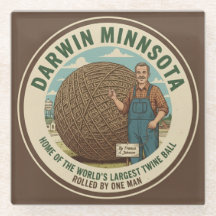 Darwin, Minnesota Twine Ball Coaster Souvenir Cade