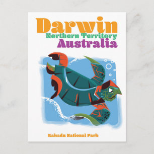 Darwin, Noordelijk Territorium Australië reisposte Briefkaart