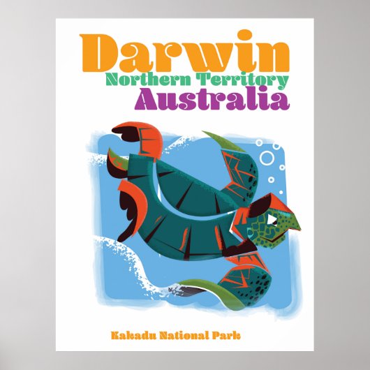 Darwin, Noordelijk Territorium Australië reisposte Poster (Voorkant)