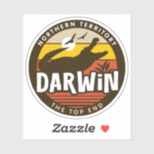 Darwin, Noordelijk Territorium Australië Sticker (Vel)