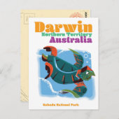 Darwin, Northern Territory Australia reisposter Briefkaart (Voorkant / Achterkant)