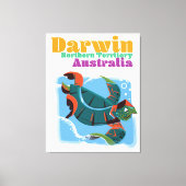 Darwin, Northern Territory Australia reisposter Canvas Afdruk (Voorkant)
