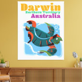 Darwin, Northern Territory Australia reisposter Canvas Afdruk (Insitu (Woonkamer))