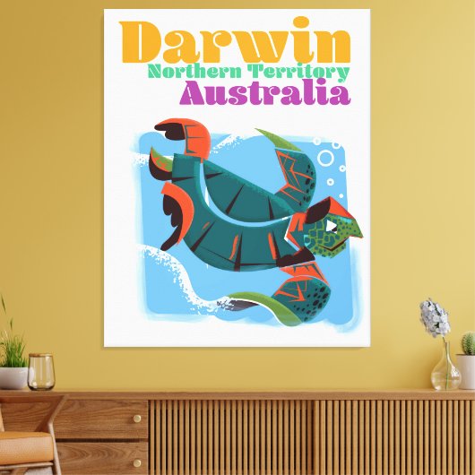 Darwin, Northern Territory Australia reisposter Canvas Afdruk (Insitu (Woonkamer))