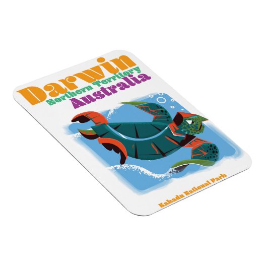 Darwin, Northern Territory Australia reisposter Magneet (Rechterzijde)