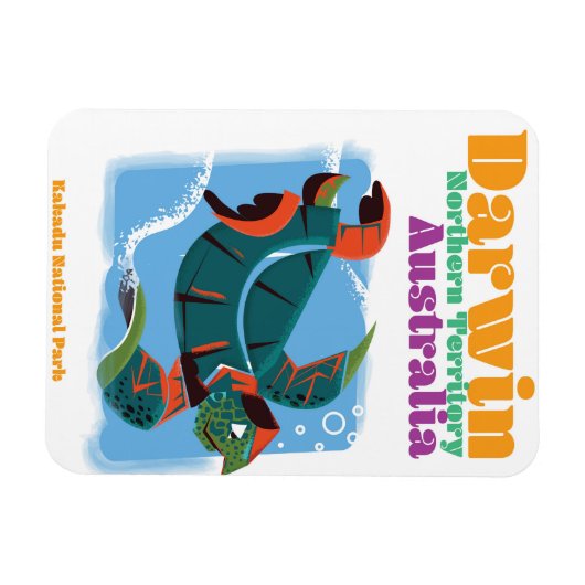 Darwin, Northern Territory Australia reisposter Magneet (Horizontaal)