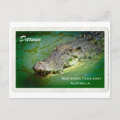 Darwin Northern Territory - Crocodile Briefkaart (Voorkant)