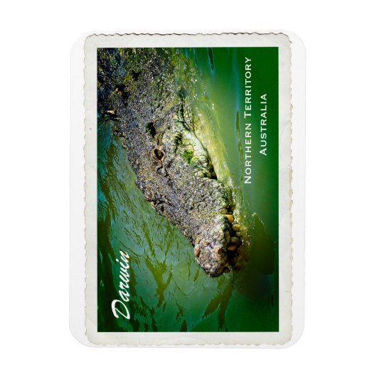 Darwin Northern Territory - Crocodile Magnet Magneet (Verticaal)