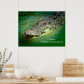 Darwin Northern Territory - Crocodile Poster (Keuken)