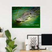 Darwin Northern Territory - Crocodile Poster (Thuiskantoor)