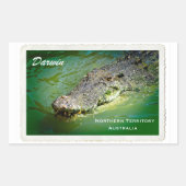 Darwin Northern Territory - Crocodile Sticker Pack (Voorkant)
