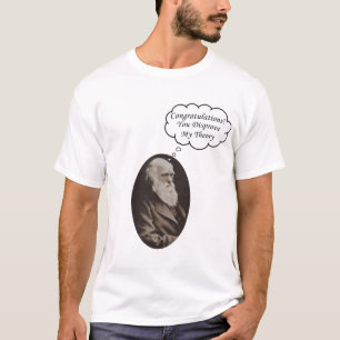 Darwin ontkrachten theorie t-shirt