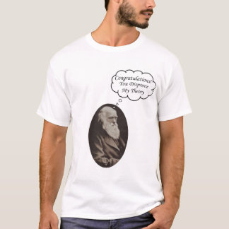 Darwin ontkrachten theorie t-shirt