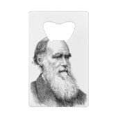 Darwin Portrait Evolution/ Charles Darwin Creditkaart Flessenopener (Achterkant)