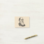 Darwin Portrait Evolution/ Charles Darwin Post-it® Notes (Op bureau)