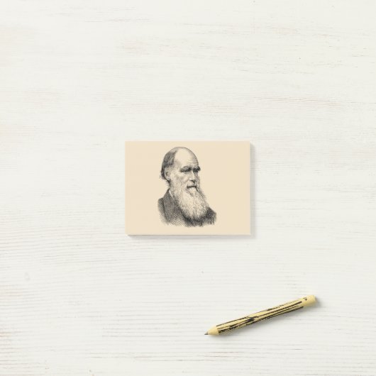 Darwin Portrait Evolution/ Charles Darwin Post-it® Notes (Op bureau)