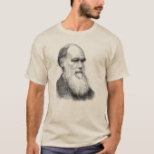 Darwin Portrait Evolution/ Charles Darwin T-shirt (Voorkant)