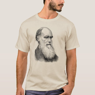 Darwin Portrait Evolution/ Charles Darwin T-shirt