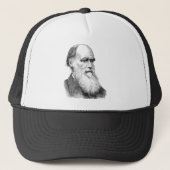 Darwin Portrait Evolution/ Charles Darwin Trucker Pet (Voorkant)