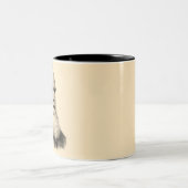 Darwin Portrait Evolution/ Charles Darwin Tweekleurige Koffiemok (Center)