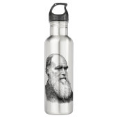 Darwin Portrait Evolution/ Charles Darwin Waterfles (Voorkant)