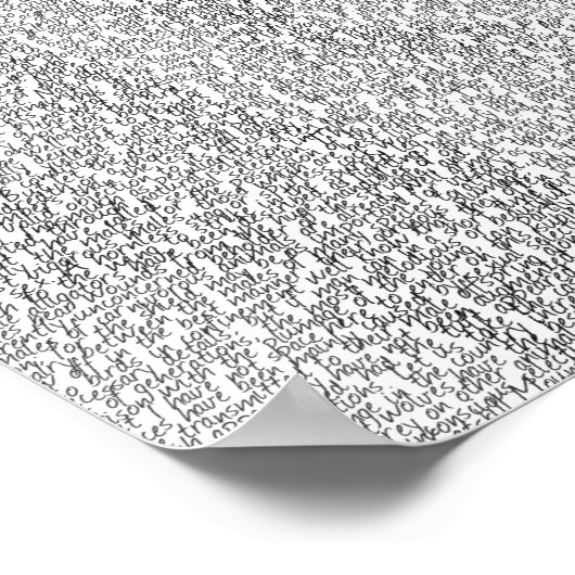 Darwin-portret gemaakt van de tekst "Oorsprong van Poster (Hoek)