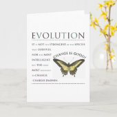 Darwin Quote Evolution Kaart (Gele Bloem)