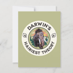 Darwin’s Hairiest Theory: een wollige mammoet Briefkaart