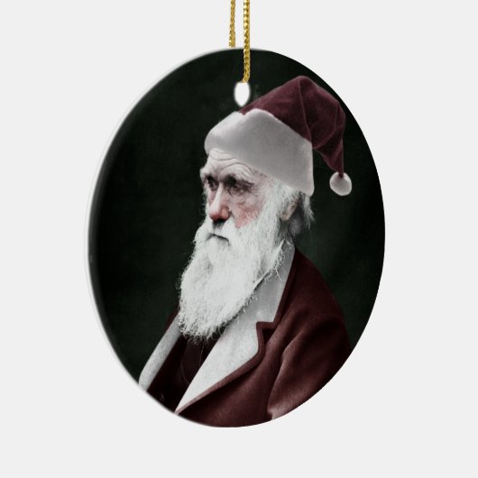 Darwin Santa Claus Keramisch Ornament (Rechts)