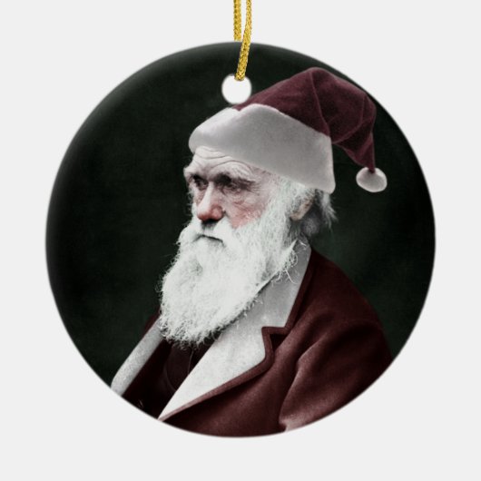 Darwin Santa Claus Keramisch Ornament (Voorkant)