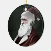 Darwin Santa Claus Keramisch Ornament (Links)