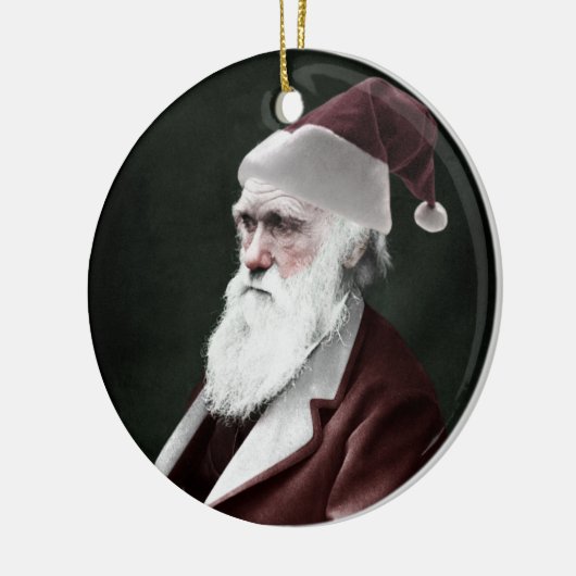Darwin Santa Claus Keramisch Ornament (Links)
