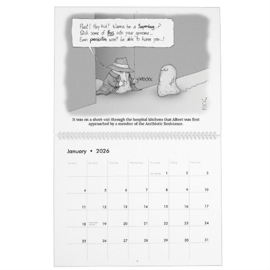 Darwin Soup Wall Calendar 2023 Kalender (Jan 2026)