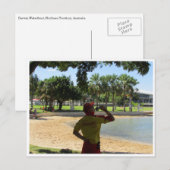 darwin strand lifeguard briefkaart (Voorkant / Achterkant)