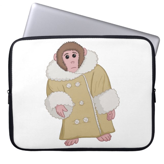 Darwin the Ikea Monkey Laptop Sleeve (Voorkant)