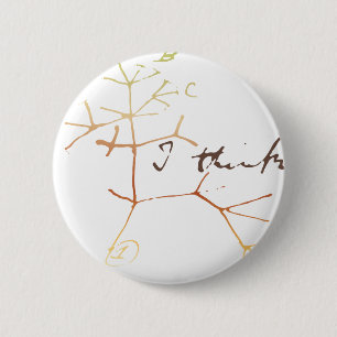 Darwin Tree of life: Ik denk Ronde Button 5,7 Cm
